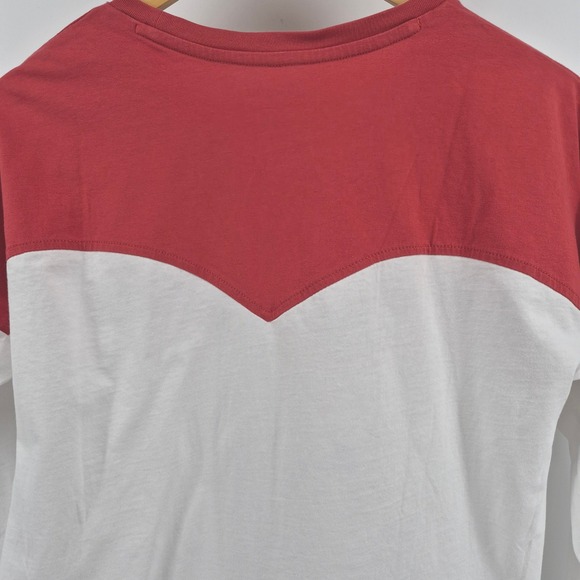 Wrangler Womens Red‎ White Graphic Tee Shirt Cactus Skull Southwestern Sz M - Picture 8 of 10